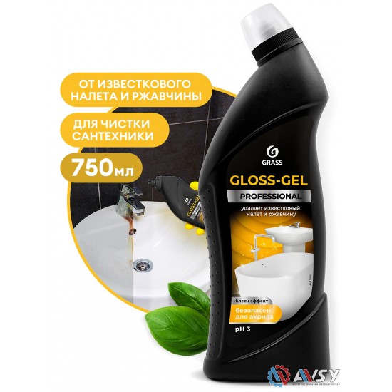 Чистящее средство "Gloss-Gel" Professional (флакон 750 мл)